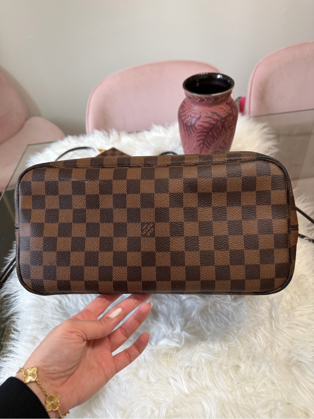 LOUIS VUITTON NEFERFUL DAMIER EBENE MM TOTE - Picture 5 of 13